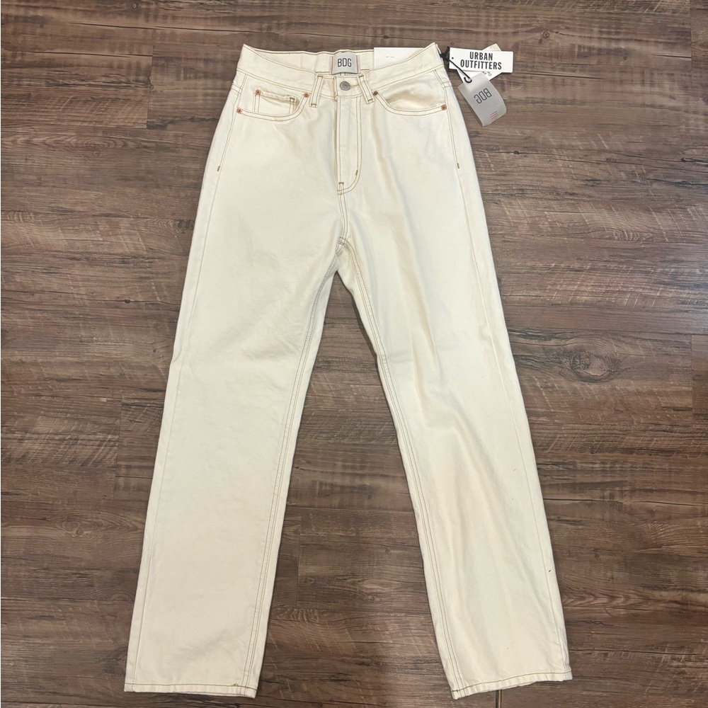 White BDG denim jeans from urban outfitters. New with tags size 26. Color: ivory
